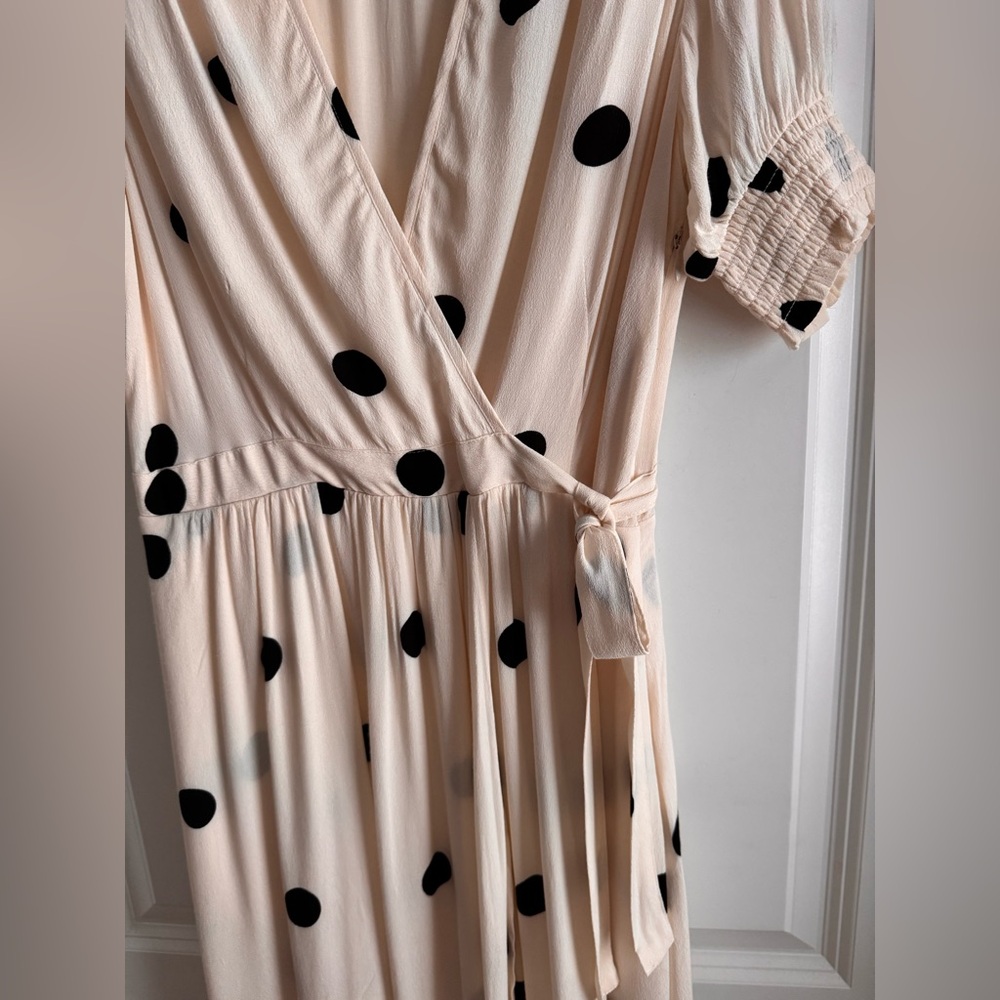 Anthro Maeve white polka dot dress size 8 Anthropologie - Picture 4 of 11